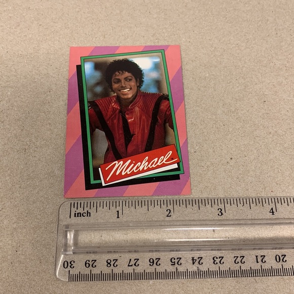Vintage Other Vintage 984 Michael Jackson Card Mj Wearing The